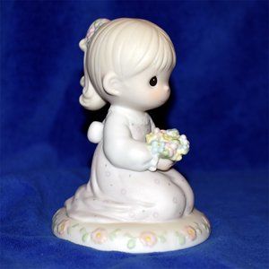 PRECIOUS MOMENTS Ponytail Girl Thinking Of You